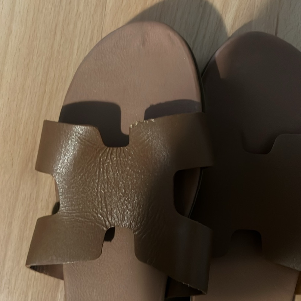 Steve Madden Hadyn Cognac Slides Nwot - image 4